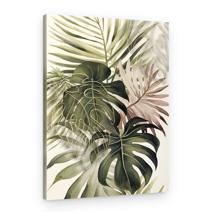 Lush Golden Tropics – Canvas Print