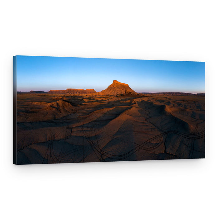 Golden Desert Mesas – Canvas Print