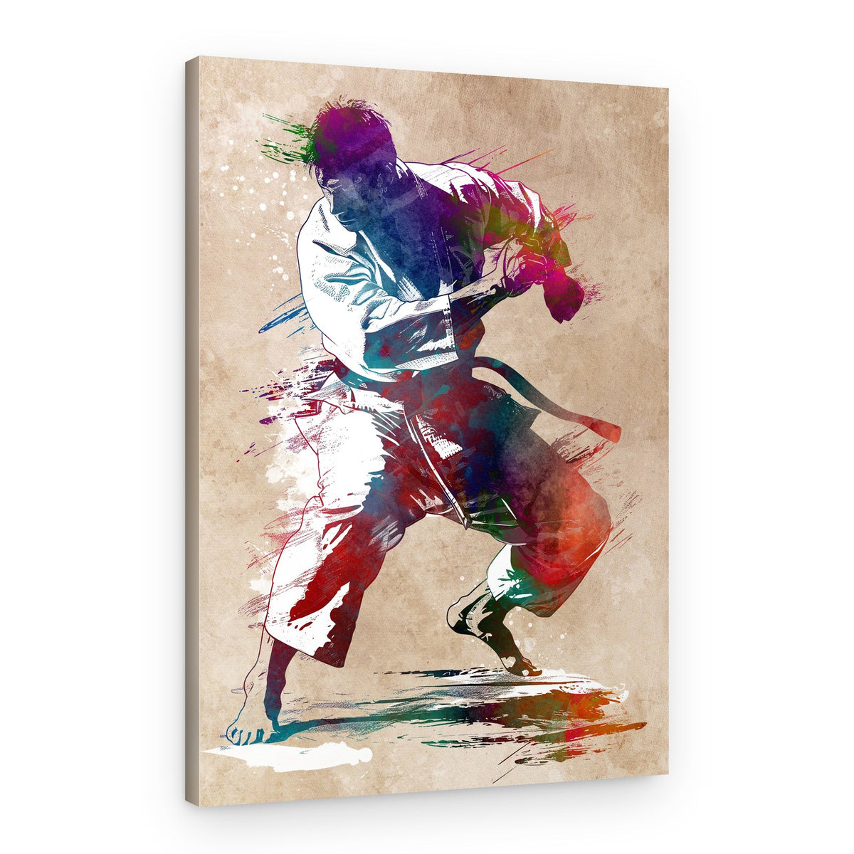 Dynamic Martial Artist – Canvas Print