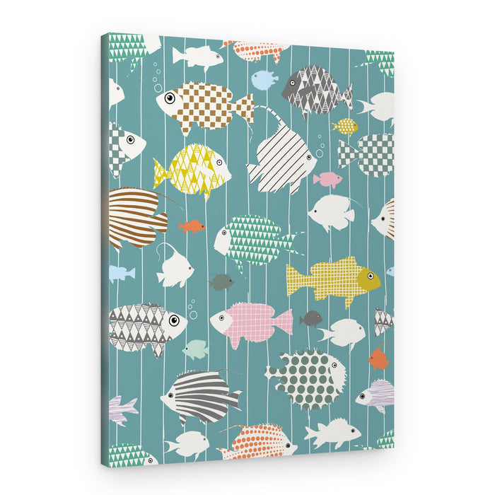 Colorful Patterned Fish – Canvas Print