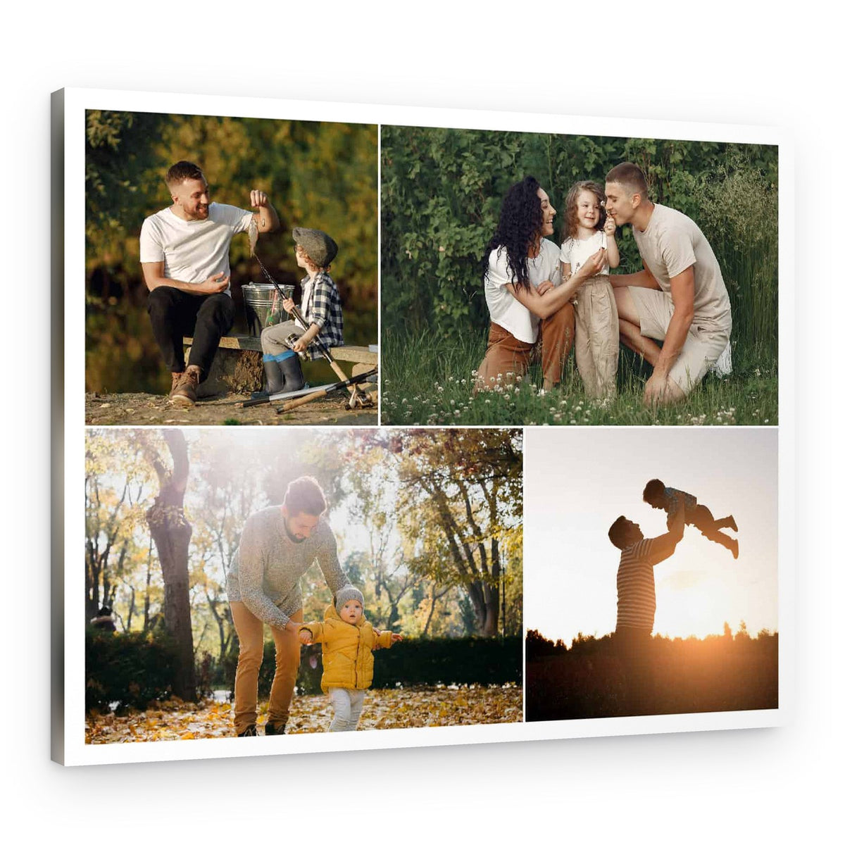 Alternating Quad Collage Custom Canvas Print – Canvas Print