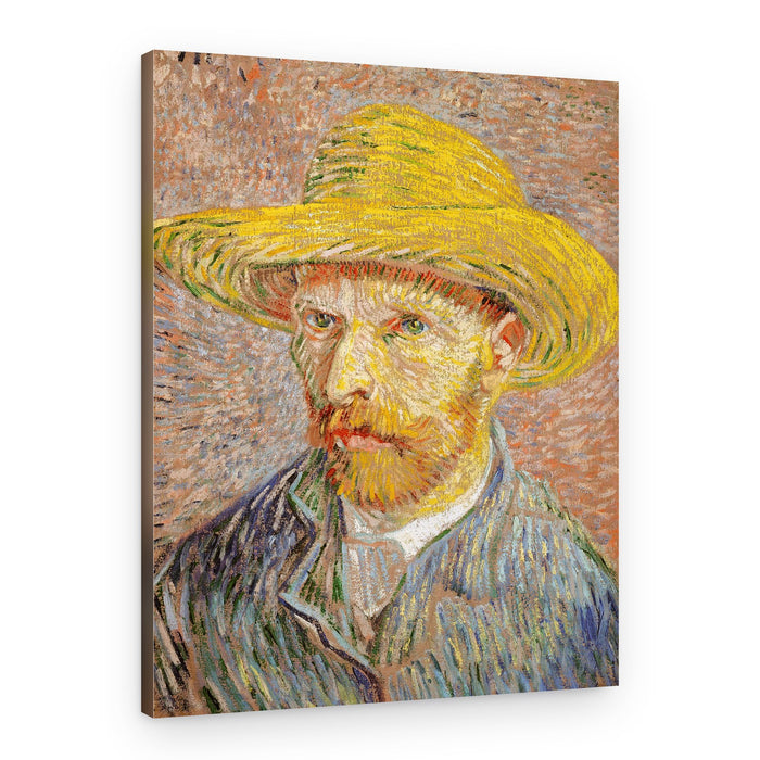 Self Portrait With Straw Hat – Canvas Print