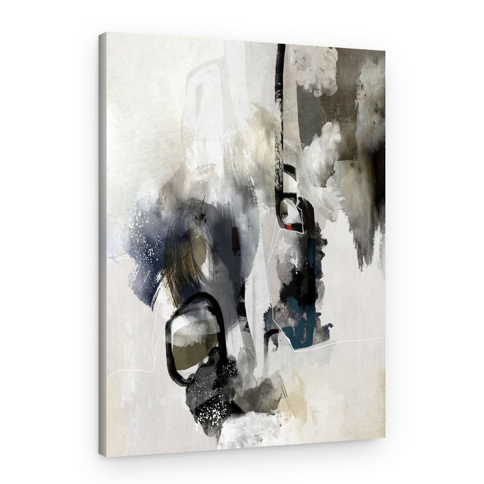 Contemporary Gray Forms – Canvas Print