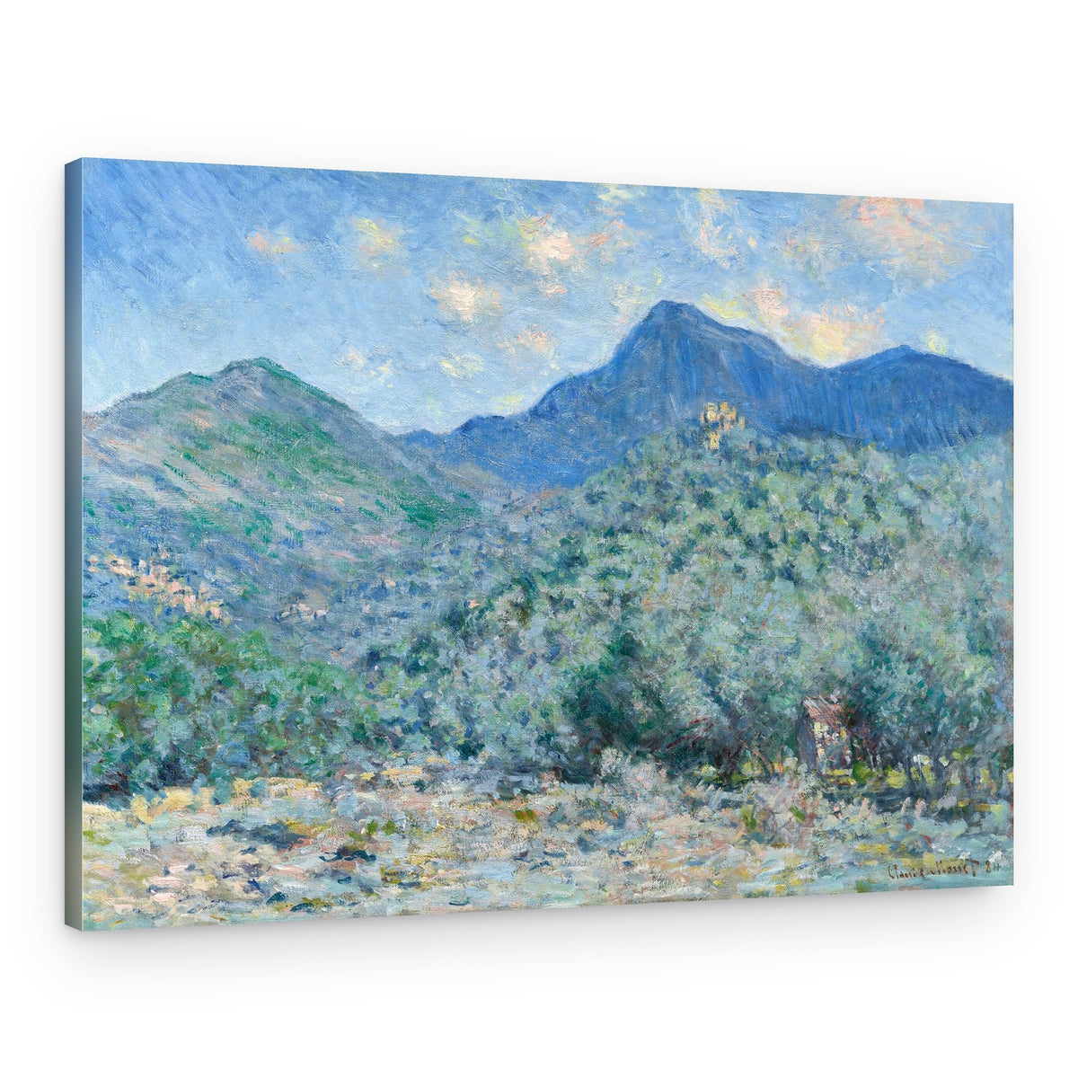 Claude Monet's Valle Buona, Near Bordighera (1884) – Canvas Print