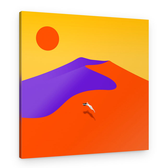 Desert Sun Dive – Canvas Print