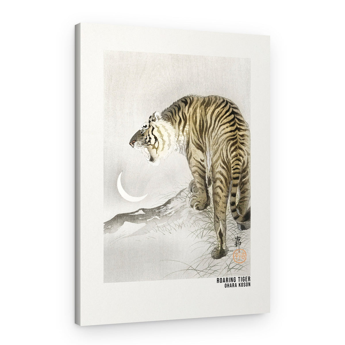 Roaring Tiger Art Poster – Canvas Print