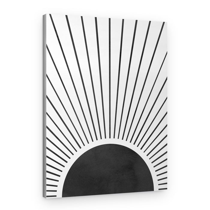 Minimalist Sun Arc – Canvas Print