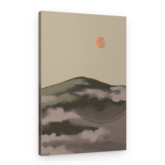 Serene Mountain Sunrise – Canvas Print