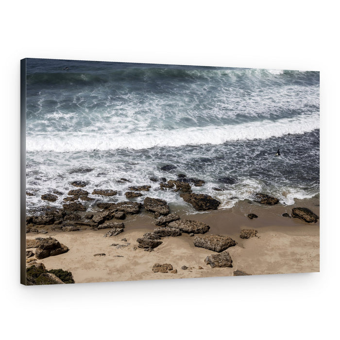Rocky Beach Waves – Canvas Print