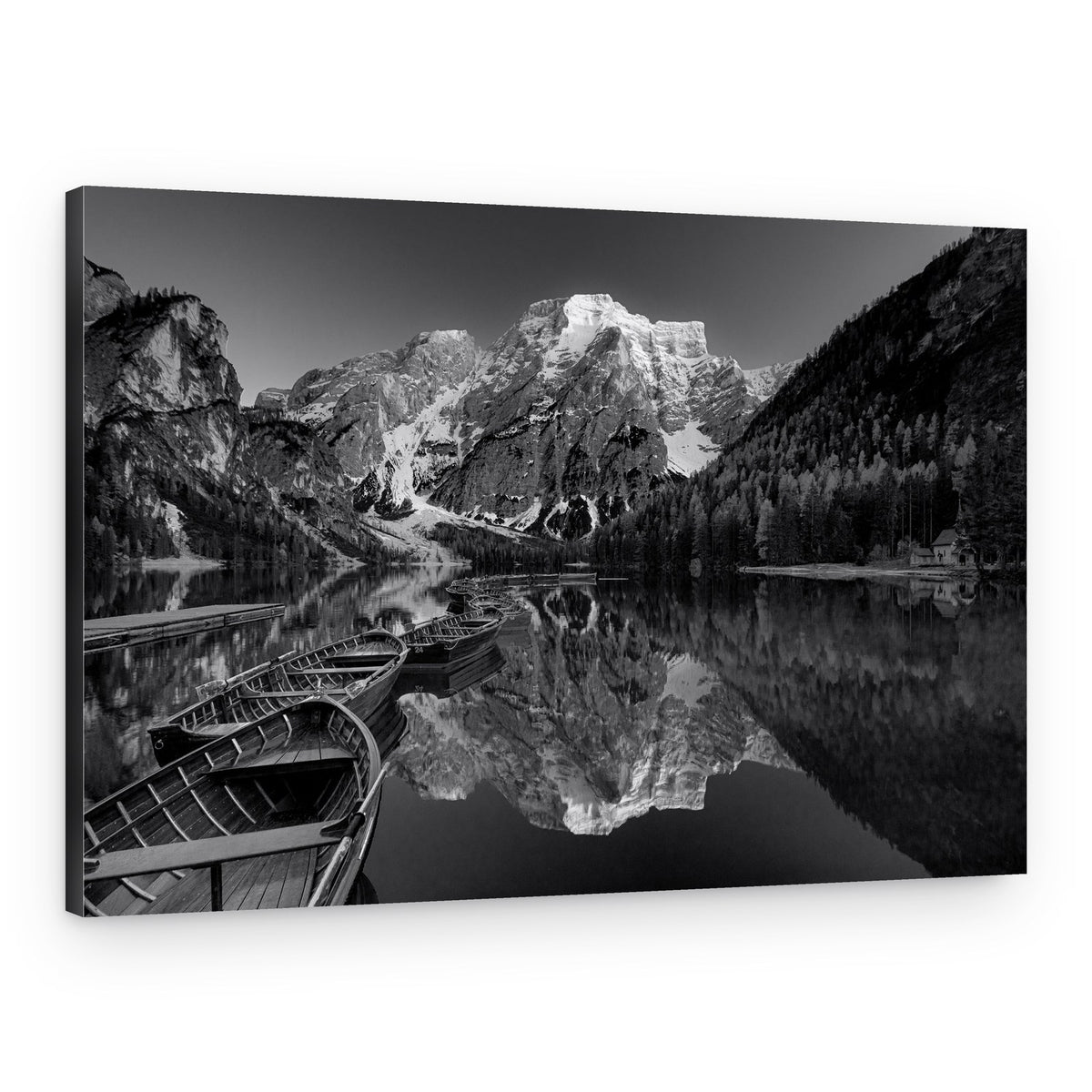 Majestic Mountain Lake Reflection – Canvas Print