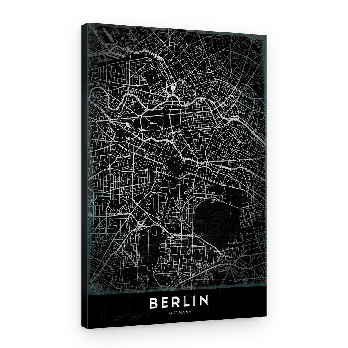 Elegant Berlin Map – Canvas Print