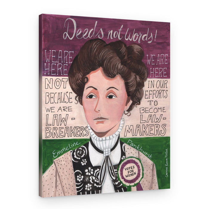 Portrait of a woman, Emmeline Pankhurst – Canvas Print