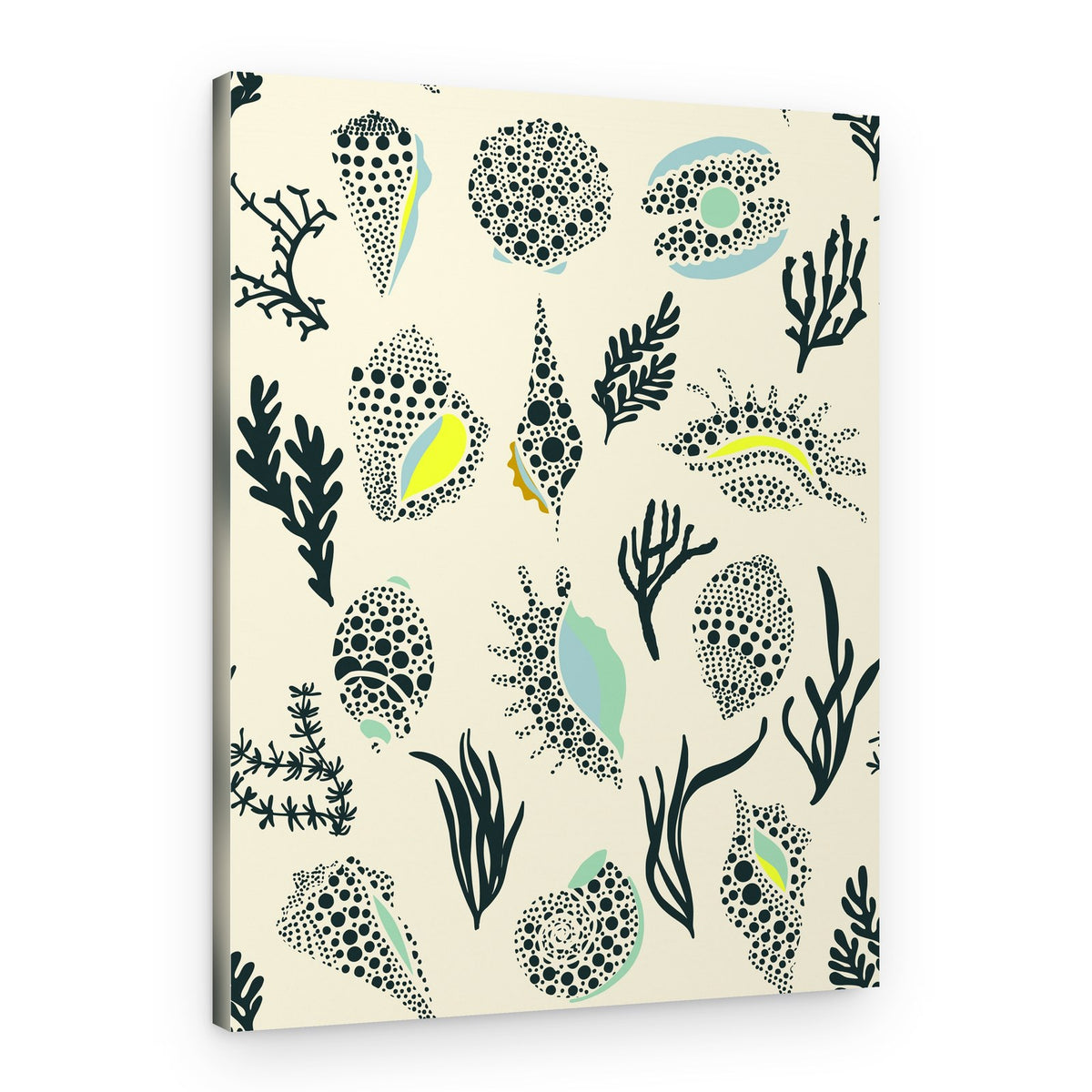 Dotted Ocean Shells – Canvas Print