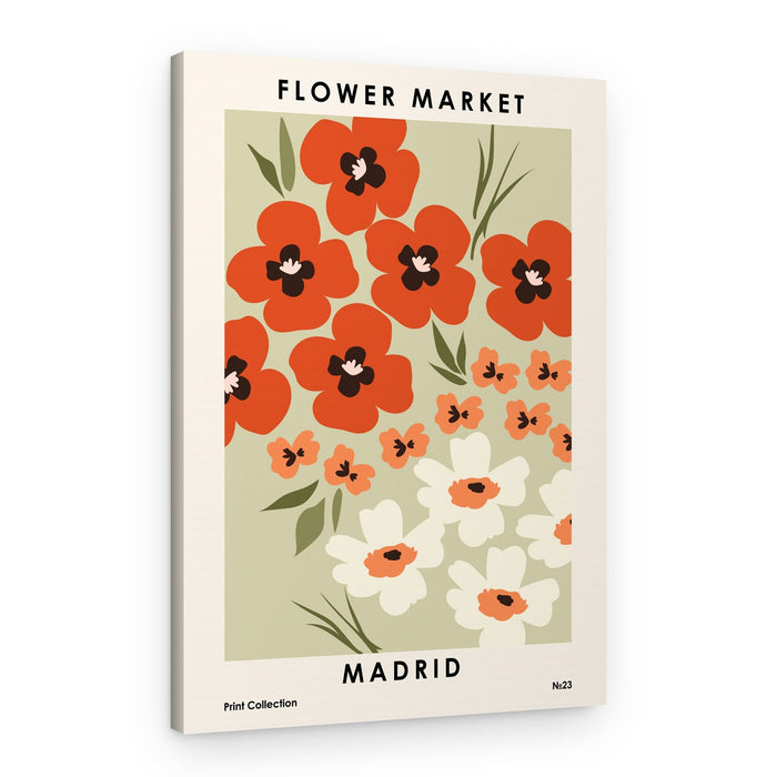 Flower Market Madrid – Canvas Print