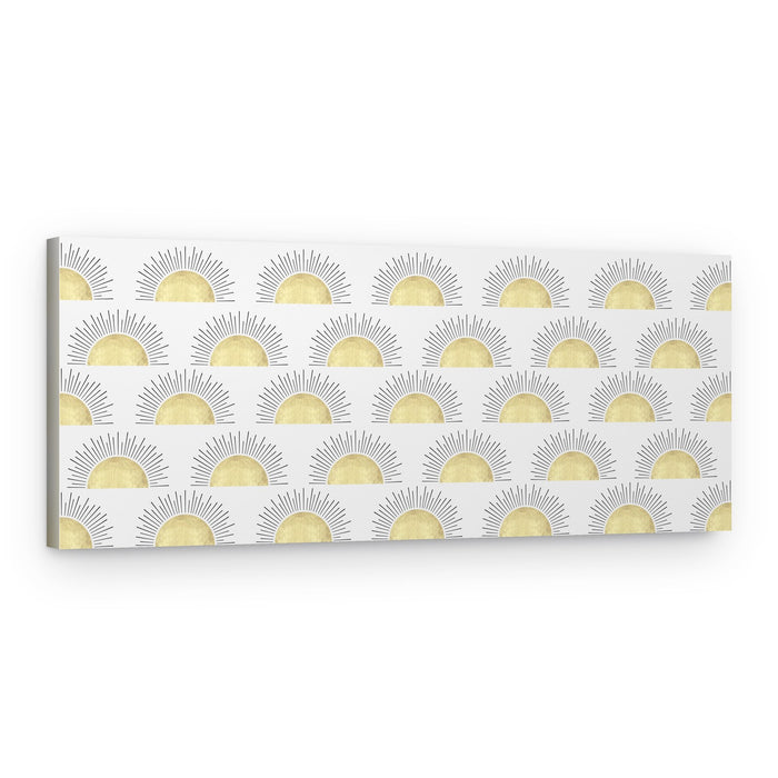 Golden Sun Pattern – Canvas Print