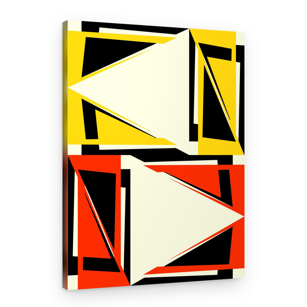 Bold Geometric Triangles – Canvas Print