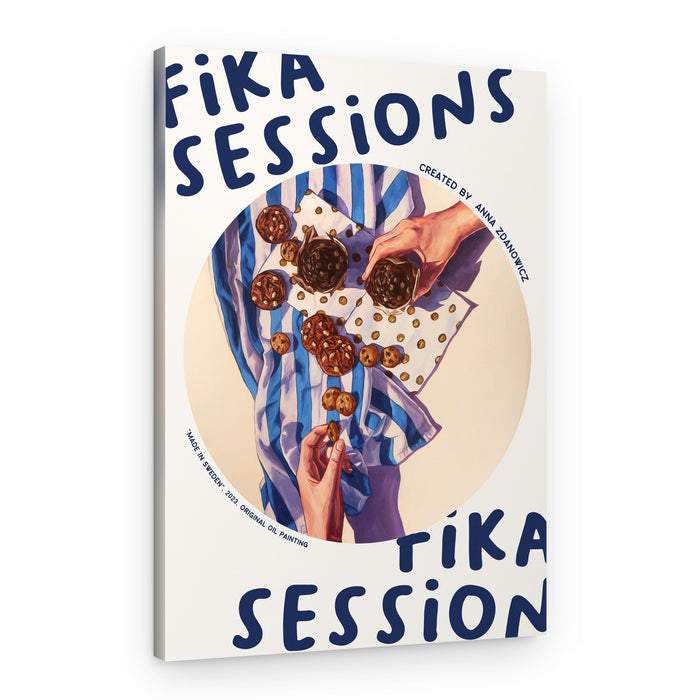 Fika Cookie Break – Canvas Print