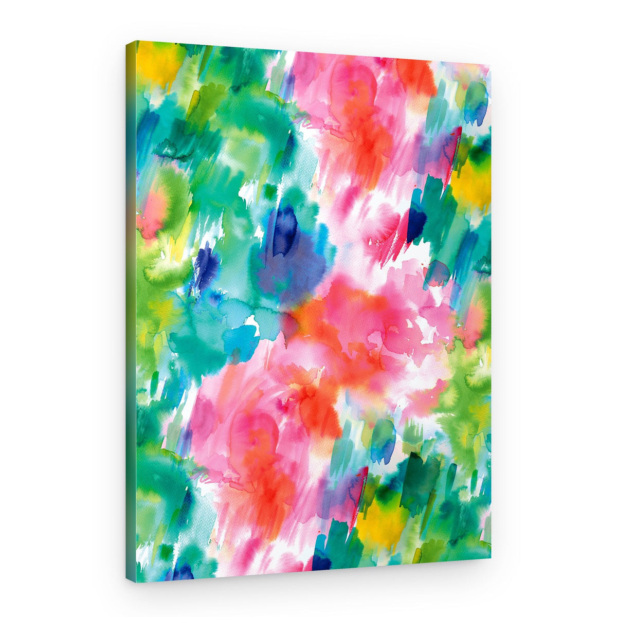 Vibrant Abstract Watercolor – Canvas Print