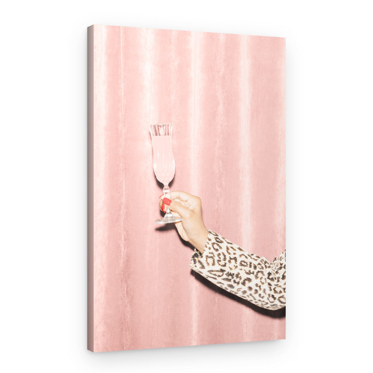 Leopard Print Cocktail – Canvas Print