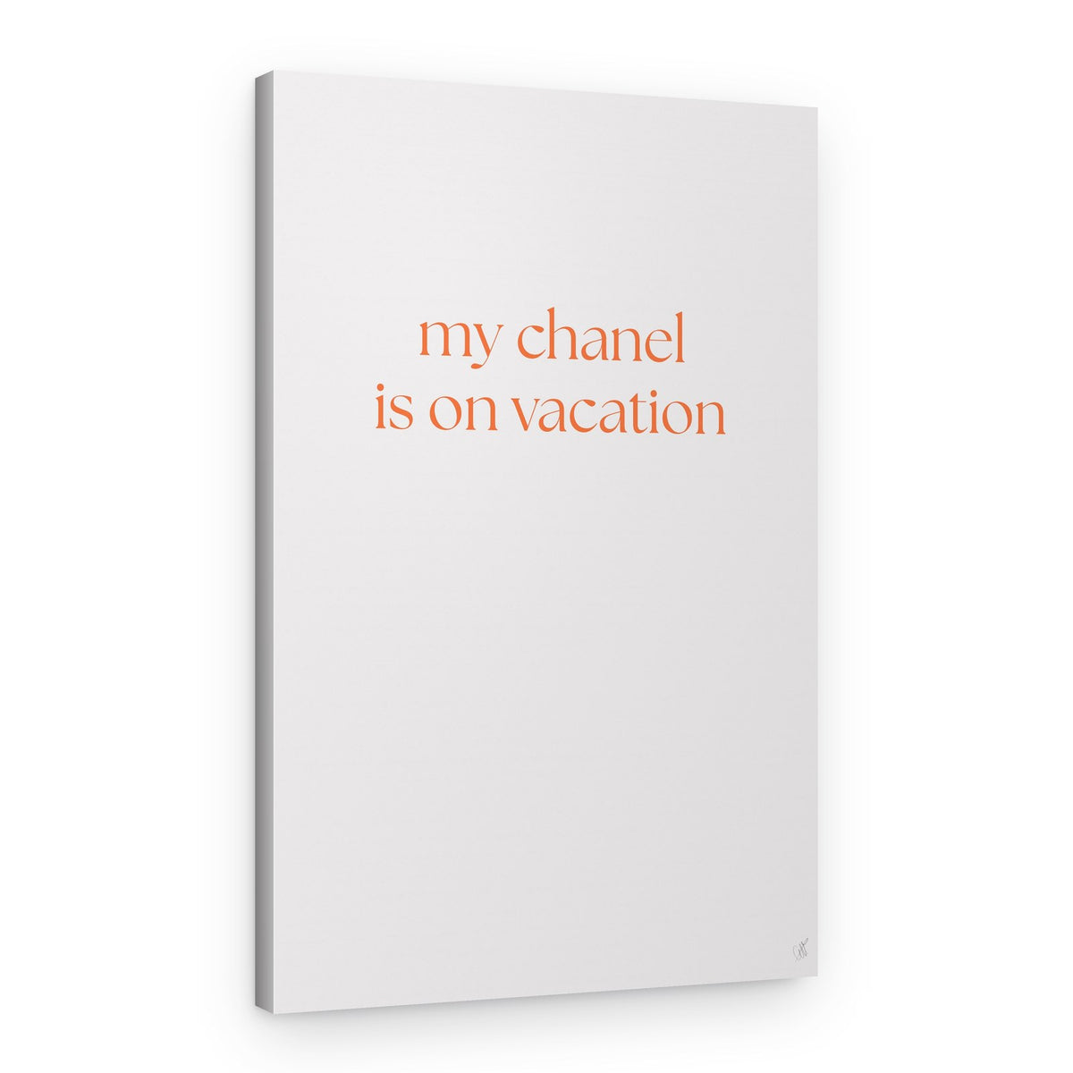 Chic Vacation Message – Canvas Print