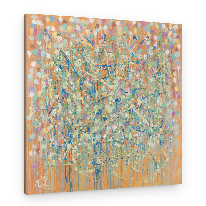 Vibrant Paint Splatters – Canvas Print