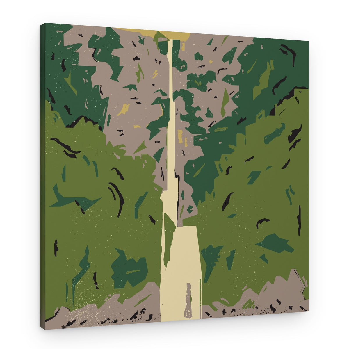 Lush Gorge Waterfall – Canvas Print