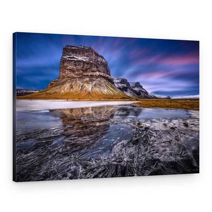 Frozen Mountain Purple Sky – Canvas Print