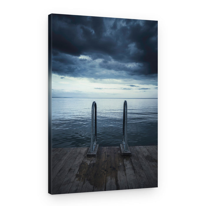 Moody Lake Dock – Canvas Print