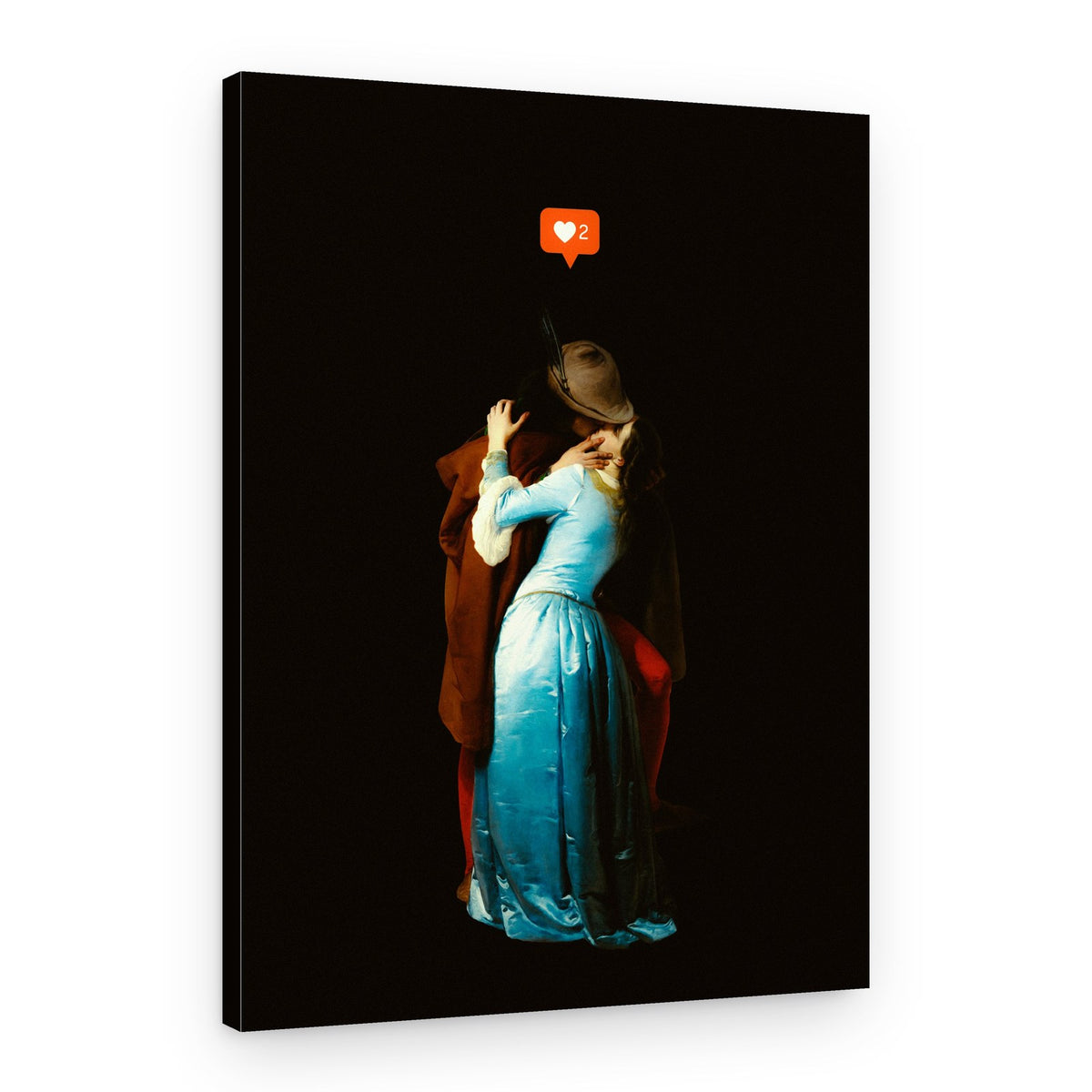A Modern Kiss – Canvas Print