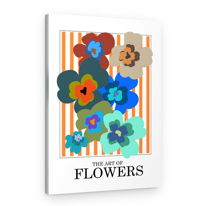 Colorful Abstract Flowers – Canvas Print