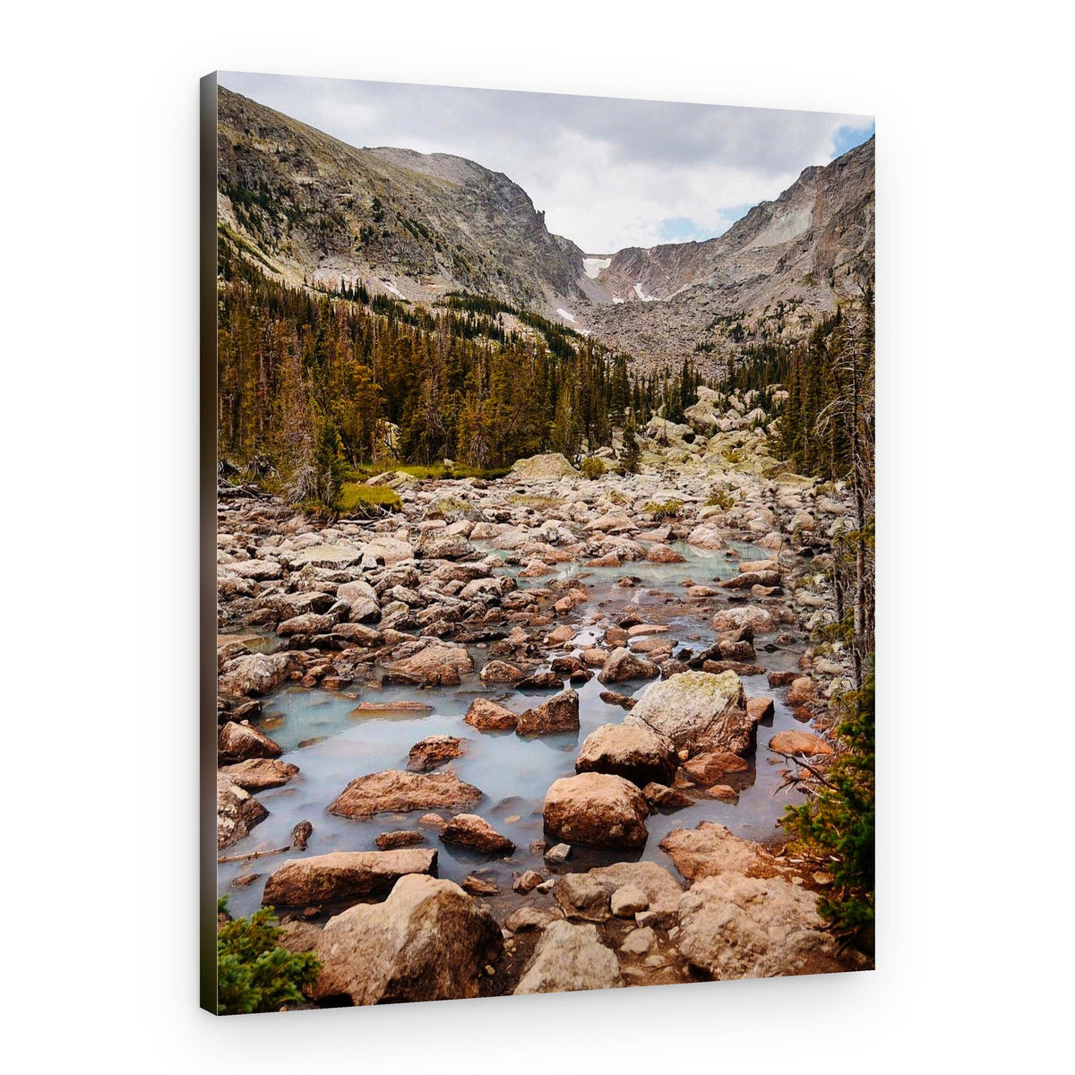 Glacial Mountain Waters – Canvas Print