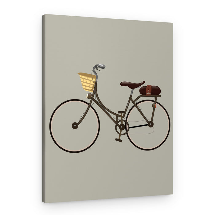Vintage City Bicycle – Canvas Print