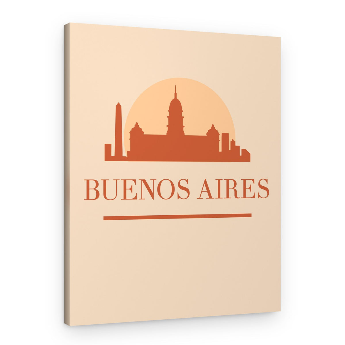 Buenos Aires City Silhouette – Canvas Print