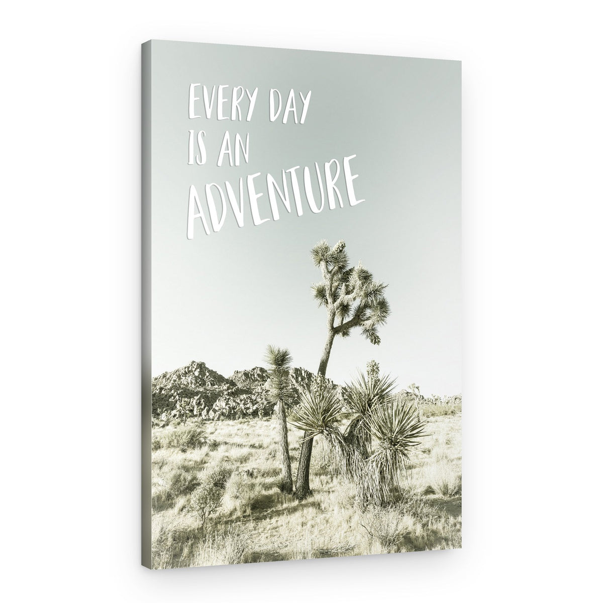 Joshua Tree Adventure Quote – Canvas Print