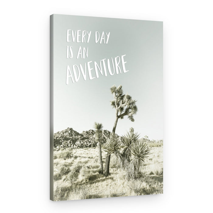 Joshua Tree Adventure Quote – Canvas Print
