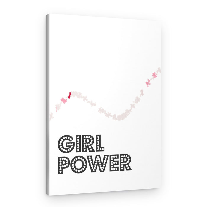 Girl Power Typography – Canvas Print