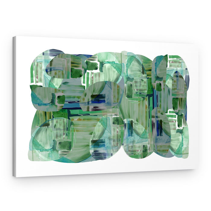Green Blue Layers – Canvas Print