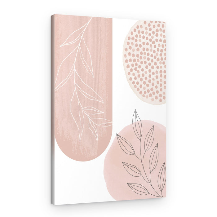 Soft Blush Botanicals – Canvas Print