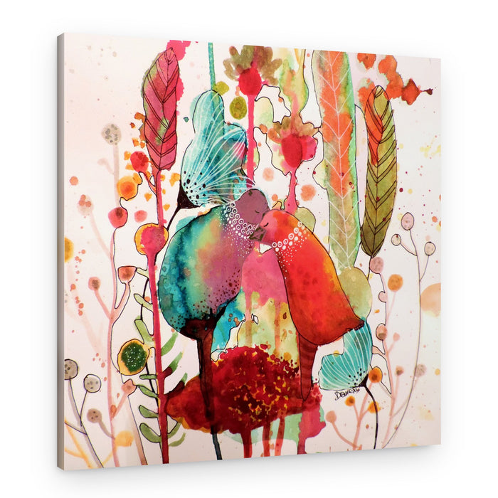 Loving Birds Floral Dream – Canvas Print