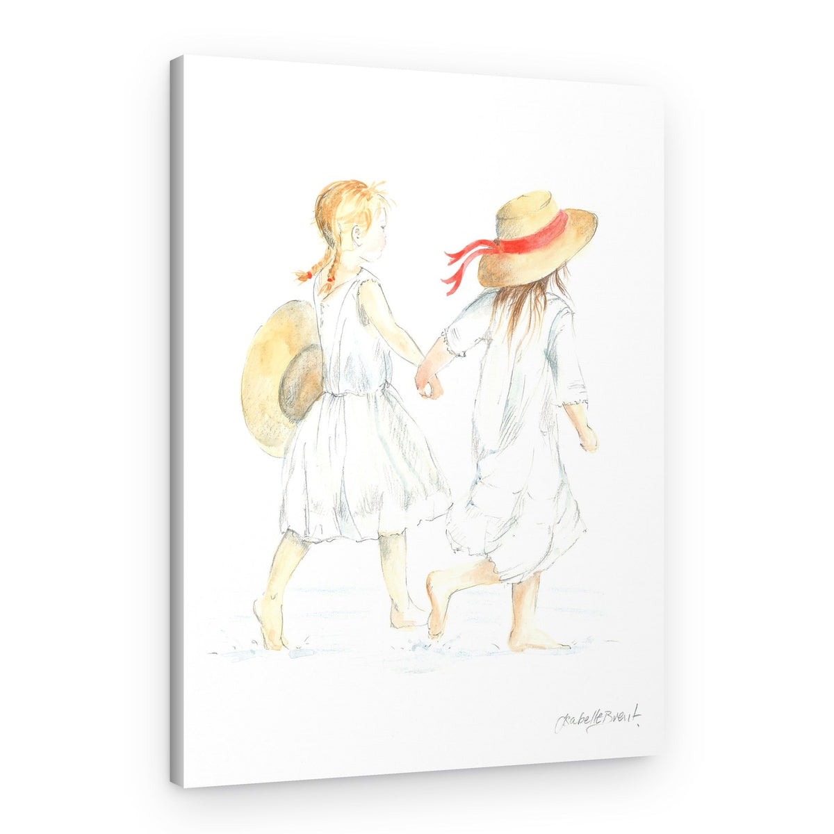 Girls on the Beach – Canvas Print