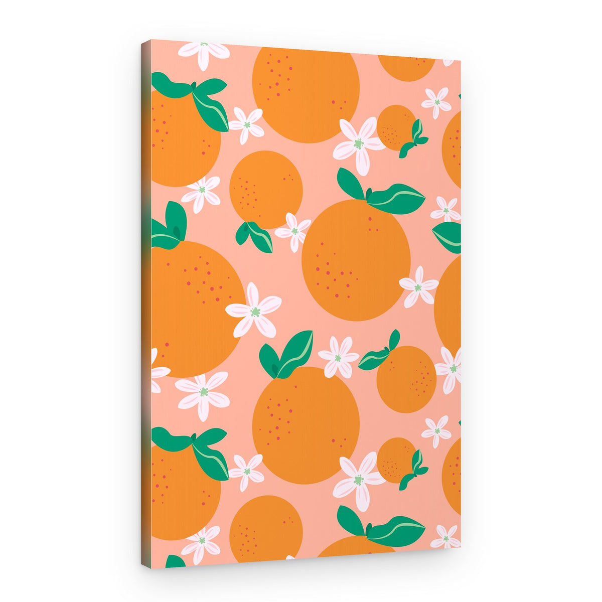 Orange Blossom Pattern – Canvas Print