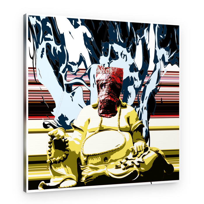 Abstract Meditating Buddha – Canvas Print