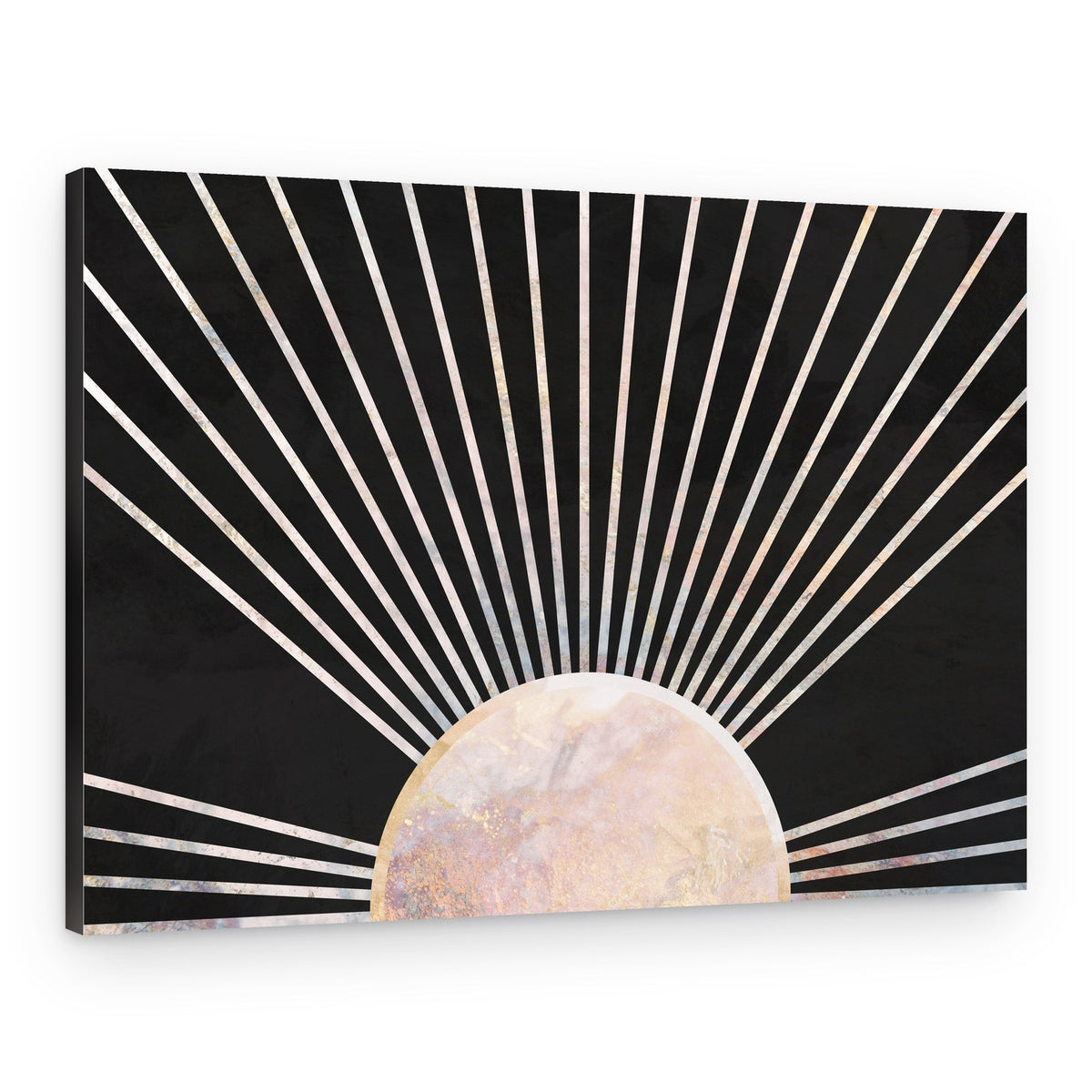 Golden Dawn Rays – Canvas Print