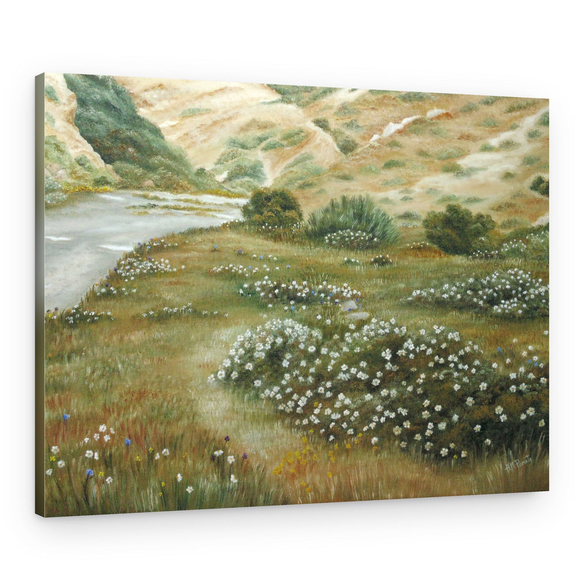 River Bend Wildflowers – Canvas Print