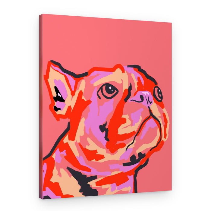 Colorful Pop Bulldog – Canvas Print