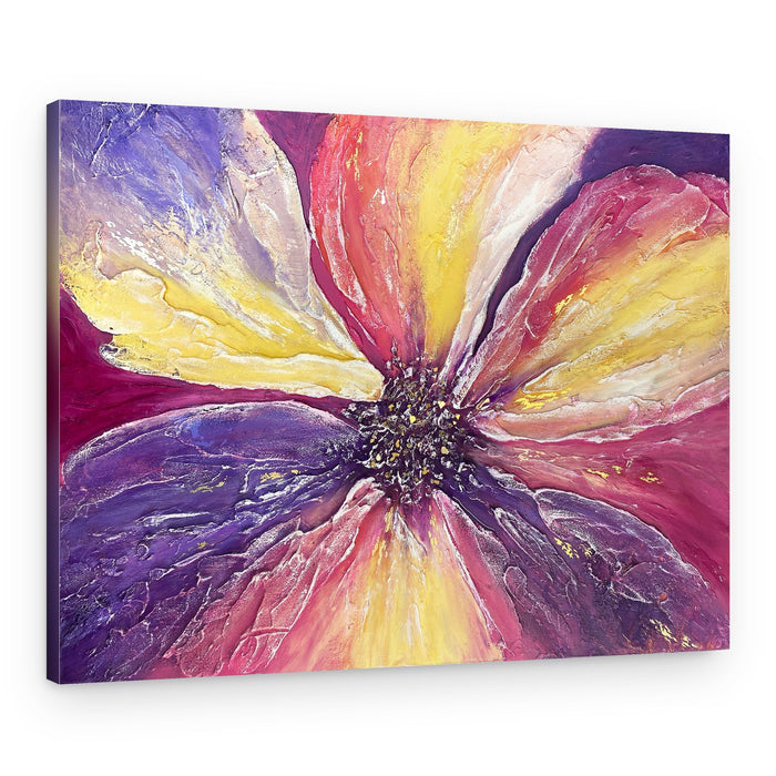 Vibrant Gold Flower – Canvas Print