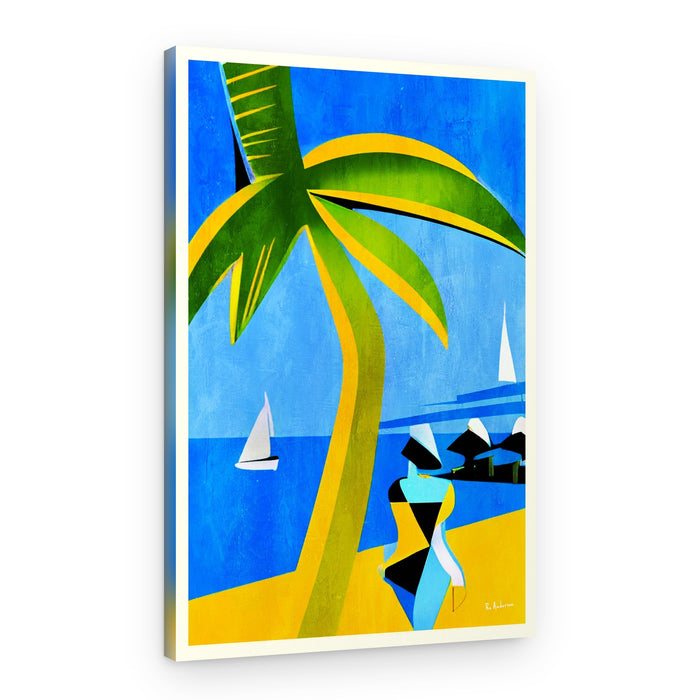 Colorful Tropical Beach – Canvas Print