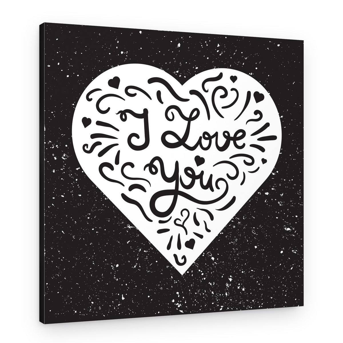 I Love You Heart – Canvas Print