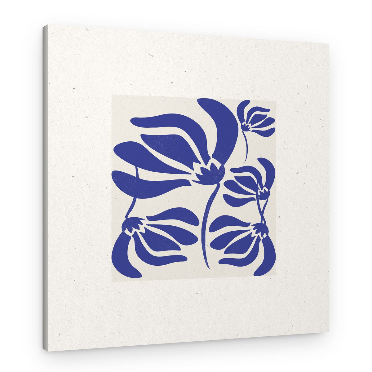 Blue Petal Dance – Canvas Print