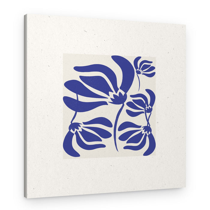 Blue Petal Dance – Canvas Print